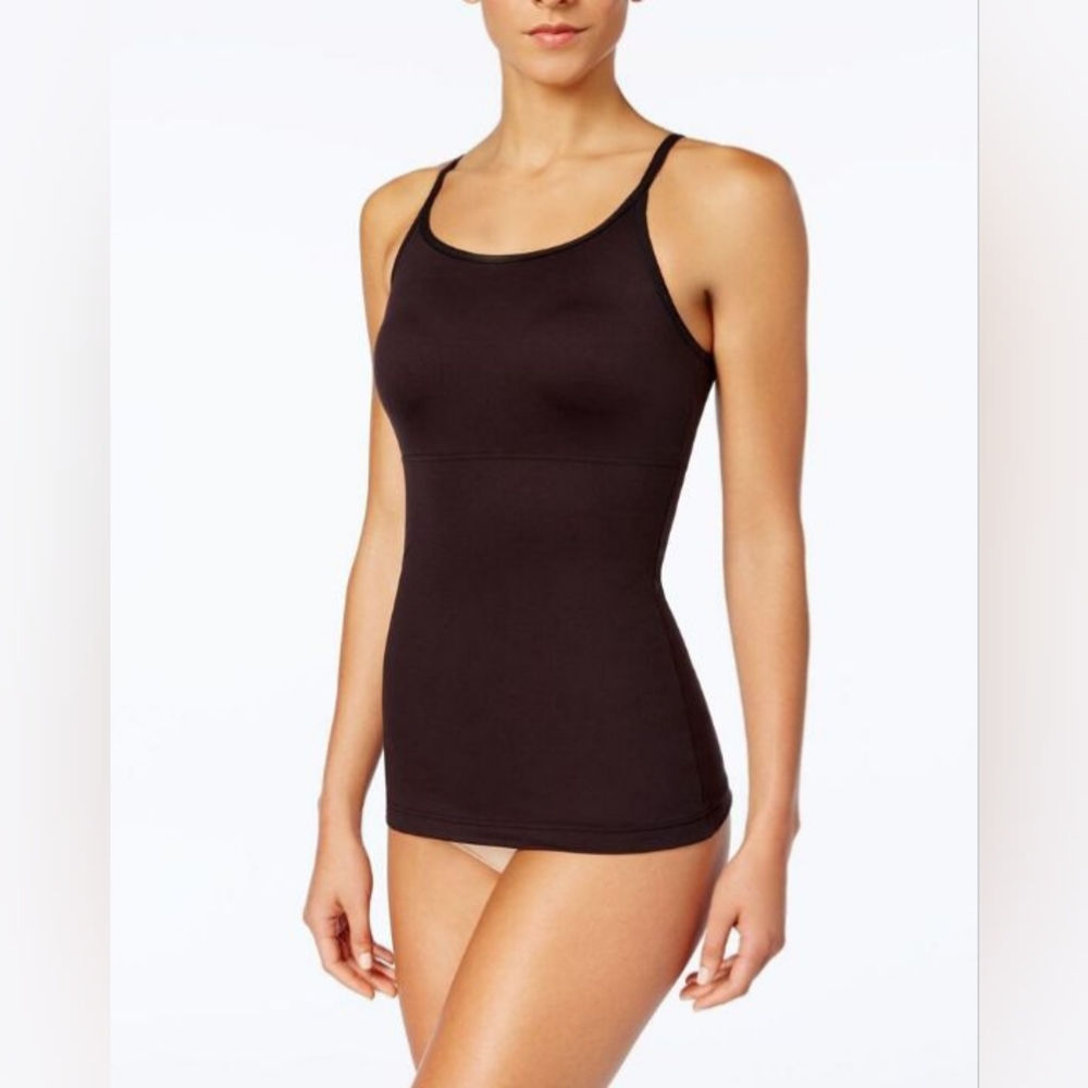 Flexees Maidenform Tummy Control Shapewear Cami Tank Top Black Size 2XL